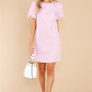 AURA “All The Sweetness” Pink Tweed Dress Sz XS